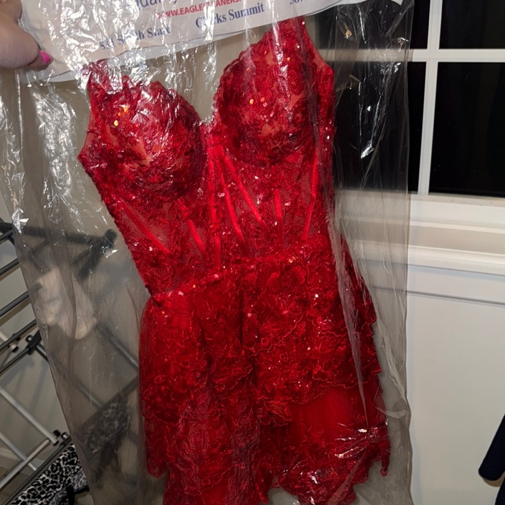 Red Sherri Hill Dress (Worn Once)